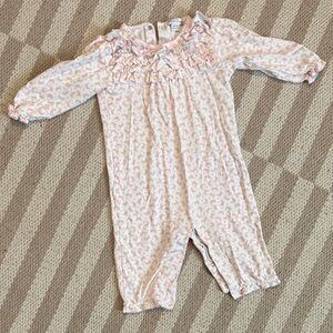 Kissy Kissy Pink Floral Kids Footie